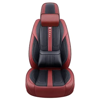 Housse de Siège Auto Luxe Rouge & Noir – Confort Premium & Protection Totale