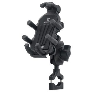 Support de téléphone robuste CROWD IN pour moto et vélo avec fixation sécurisée, disponible chez KoldaExpo Sénégal.