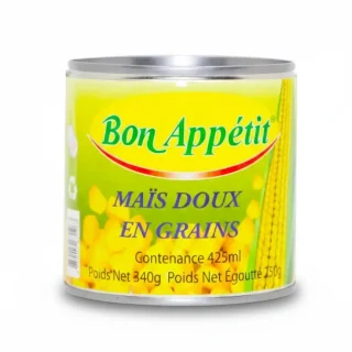 Conserve de Maïs Doux Kolda Bon Appétit 425ml pour vente en ligne Casamance.
